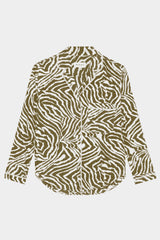 Lena Top - Chocolate Zebra Swirl