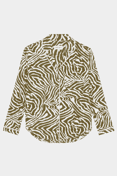 Lena Top - Chocolate Zebra Swirl – WRAY