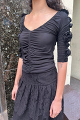 Rose Top Sample - Black