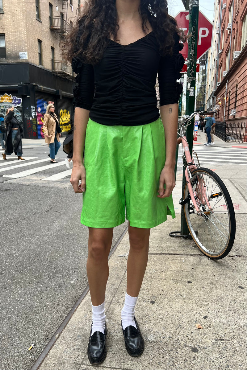 Hang Trouser Short Sample - Pistachio Lizard