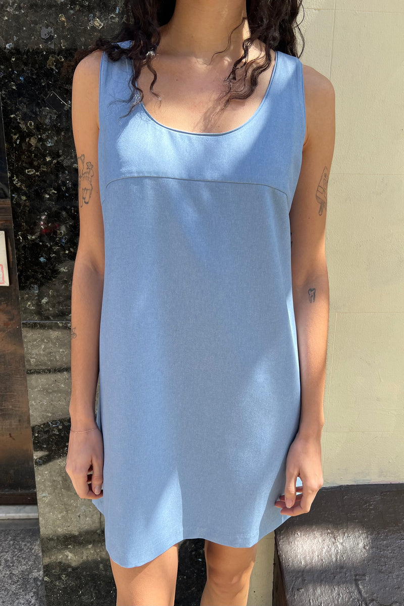 Tate Mini Dress Sample - Sky