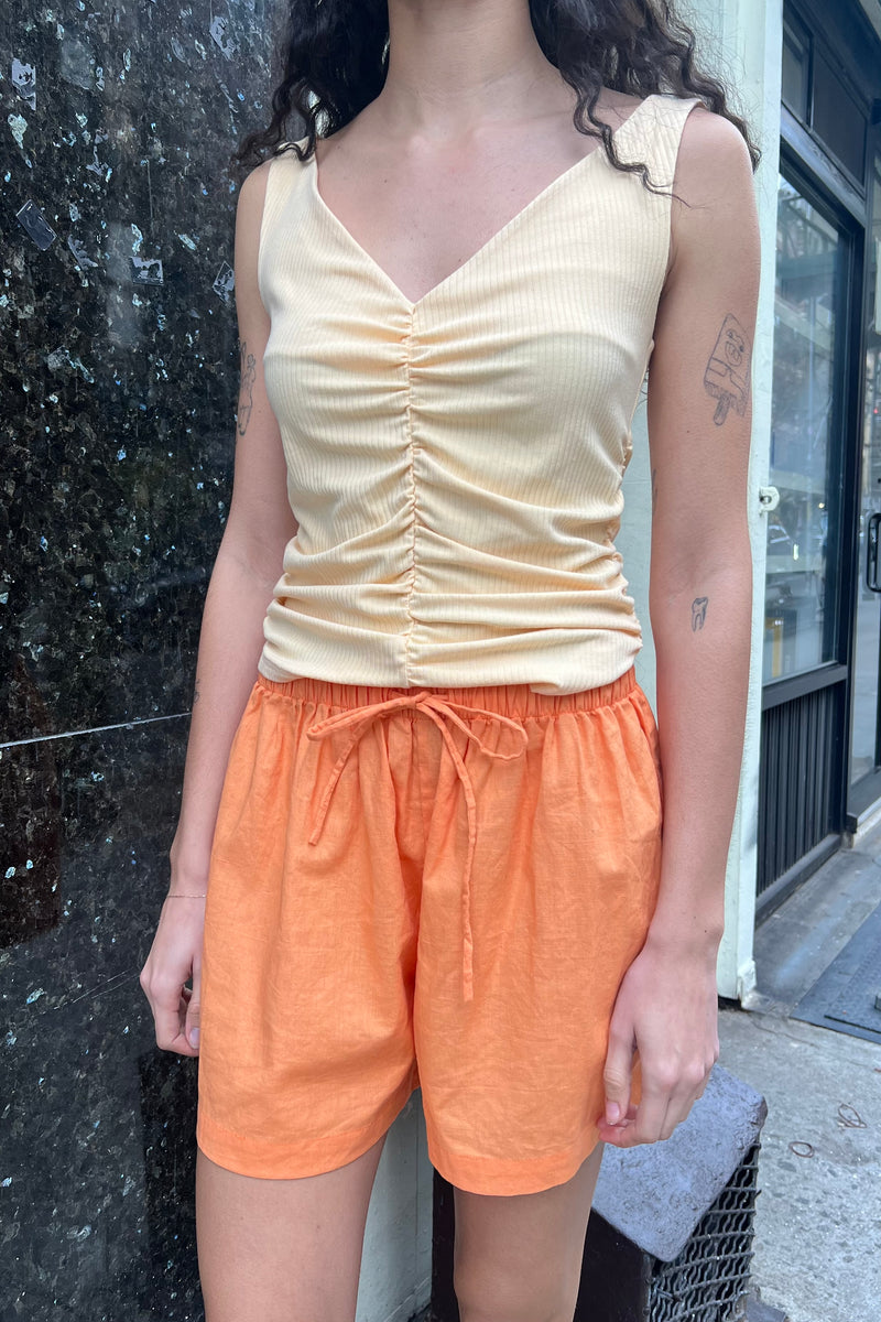 Windy Beach Short Sample - Tangerine