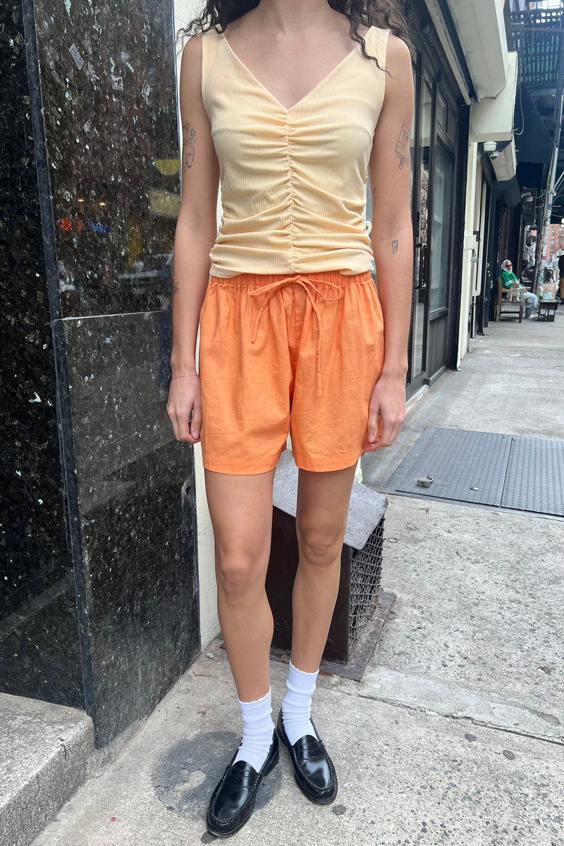 Windy Beach Short Sample - Tangerine