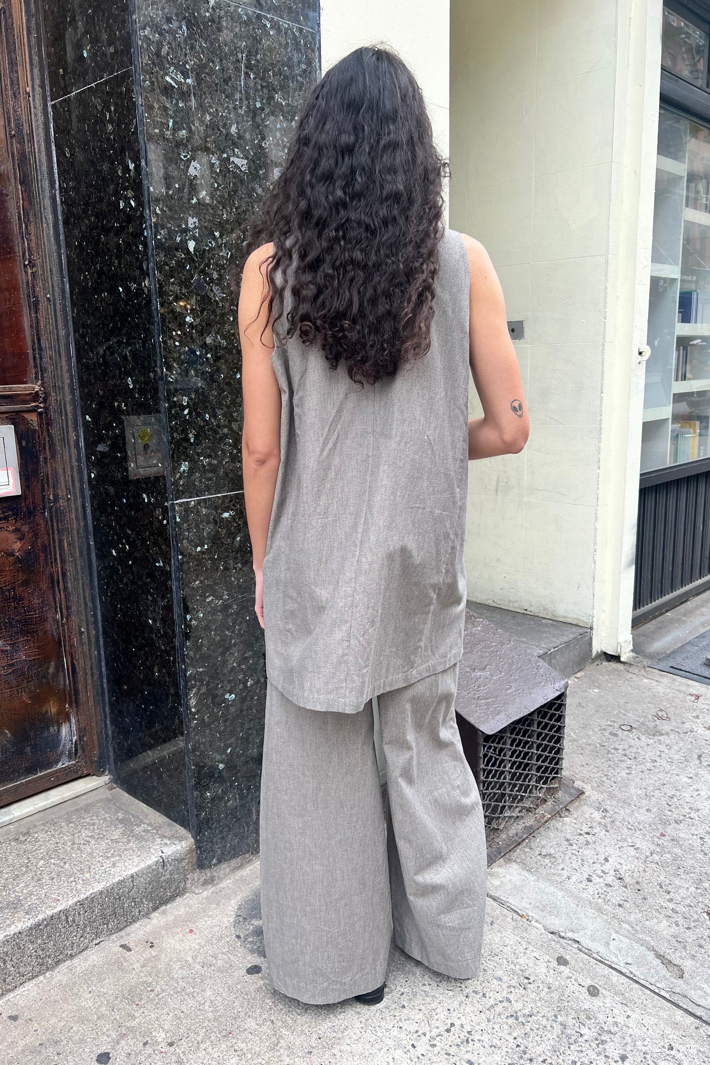 Jane Vest Sample - Heather Grey