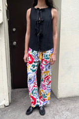 Sol Straight Leg Pant Sample - Multicolor Marker Sketch