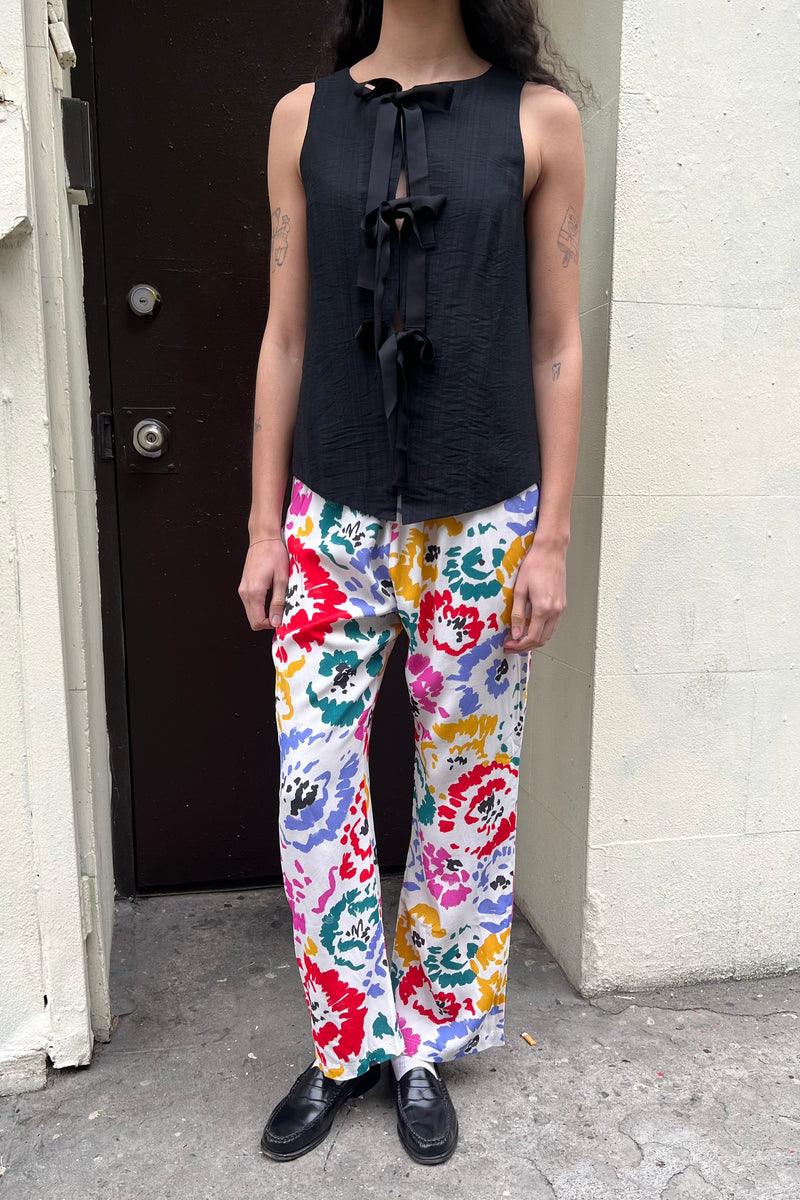 Sol Straight Leg Pant Sample - Multicolor Marker Sketch