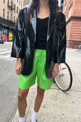 Vegan Leather Blazer Sample - Oil Slick