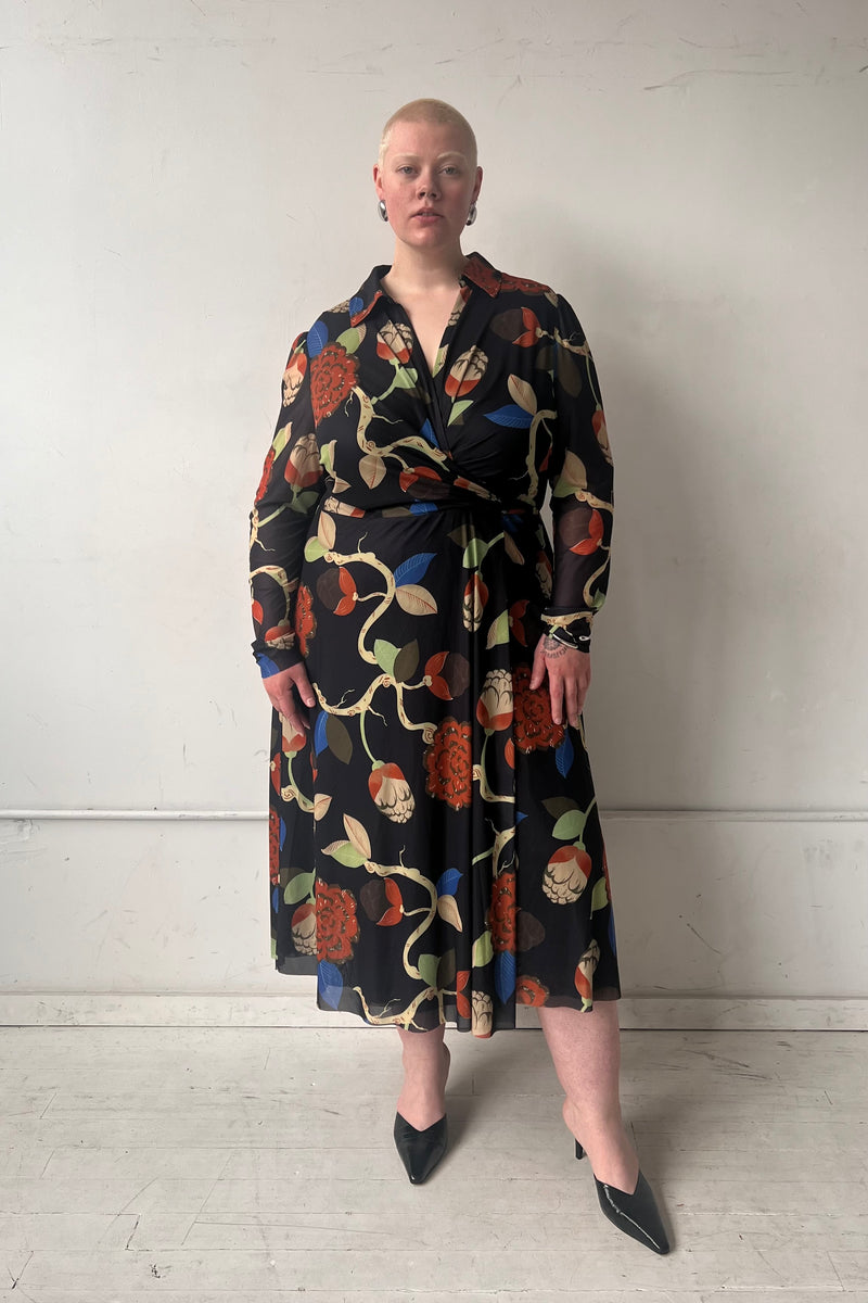 Enid Wrap Dress - Flowering Tree