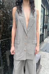Jane Vest Sample - Heather Grey