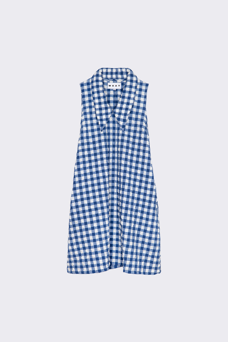 Brooks Dress - Navy Check