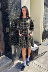 Zola Dress Sample - Green Weave