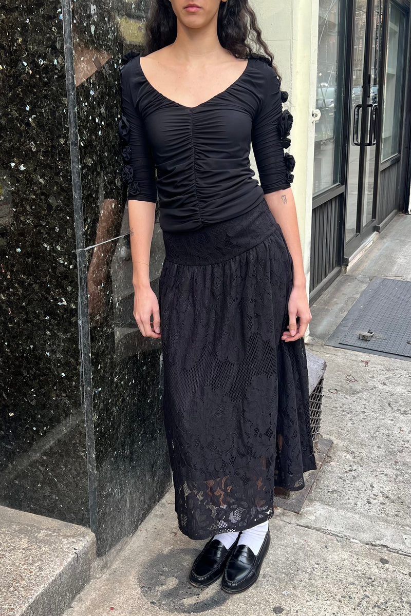 Rose Top Sample - Black