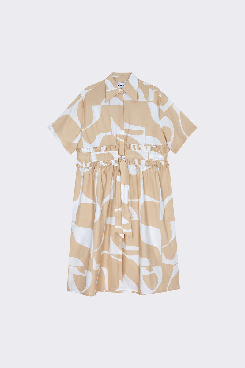 Gabrielle Dress - Wheat Sky