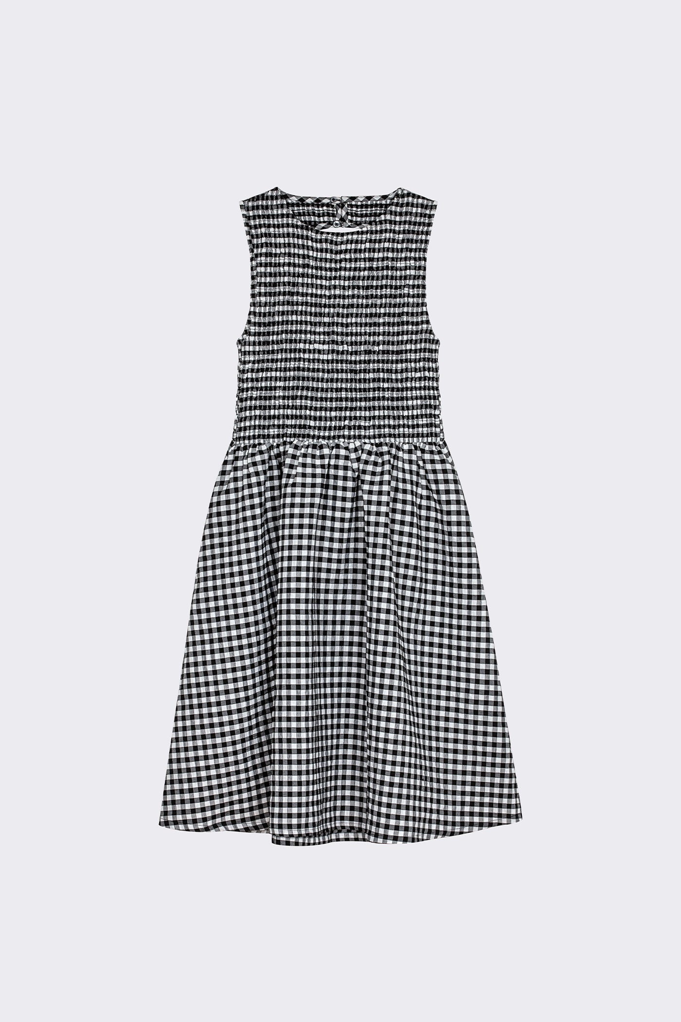 Garden Dress - Black Check