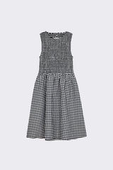Garden Dress - Black Check