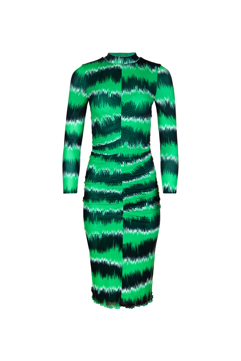 Gemini Dress - Electric Static / Power Green