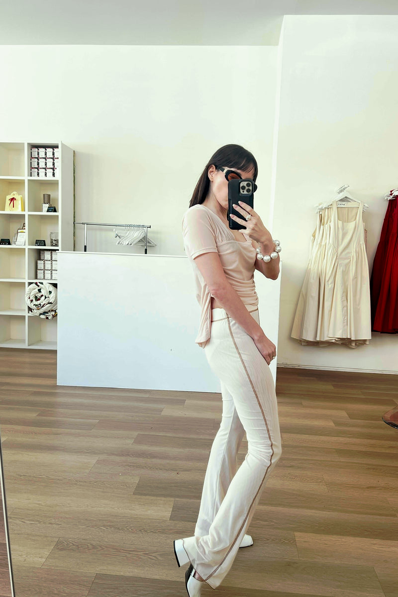 Nude Mesh Pants Sample