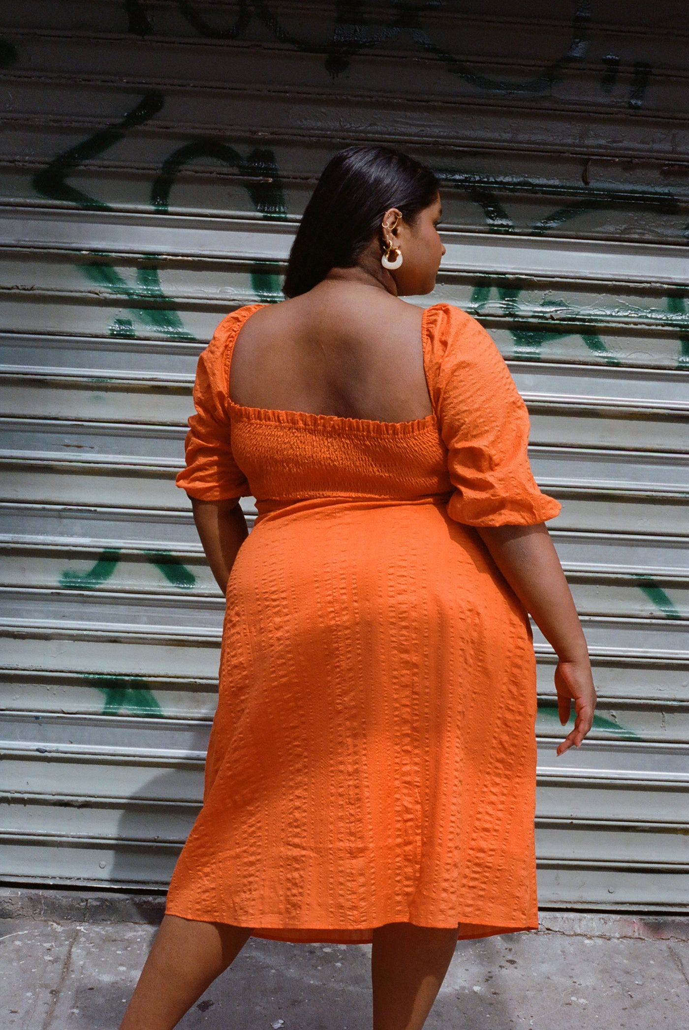 Jules Midi Dress - Turmeric