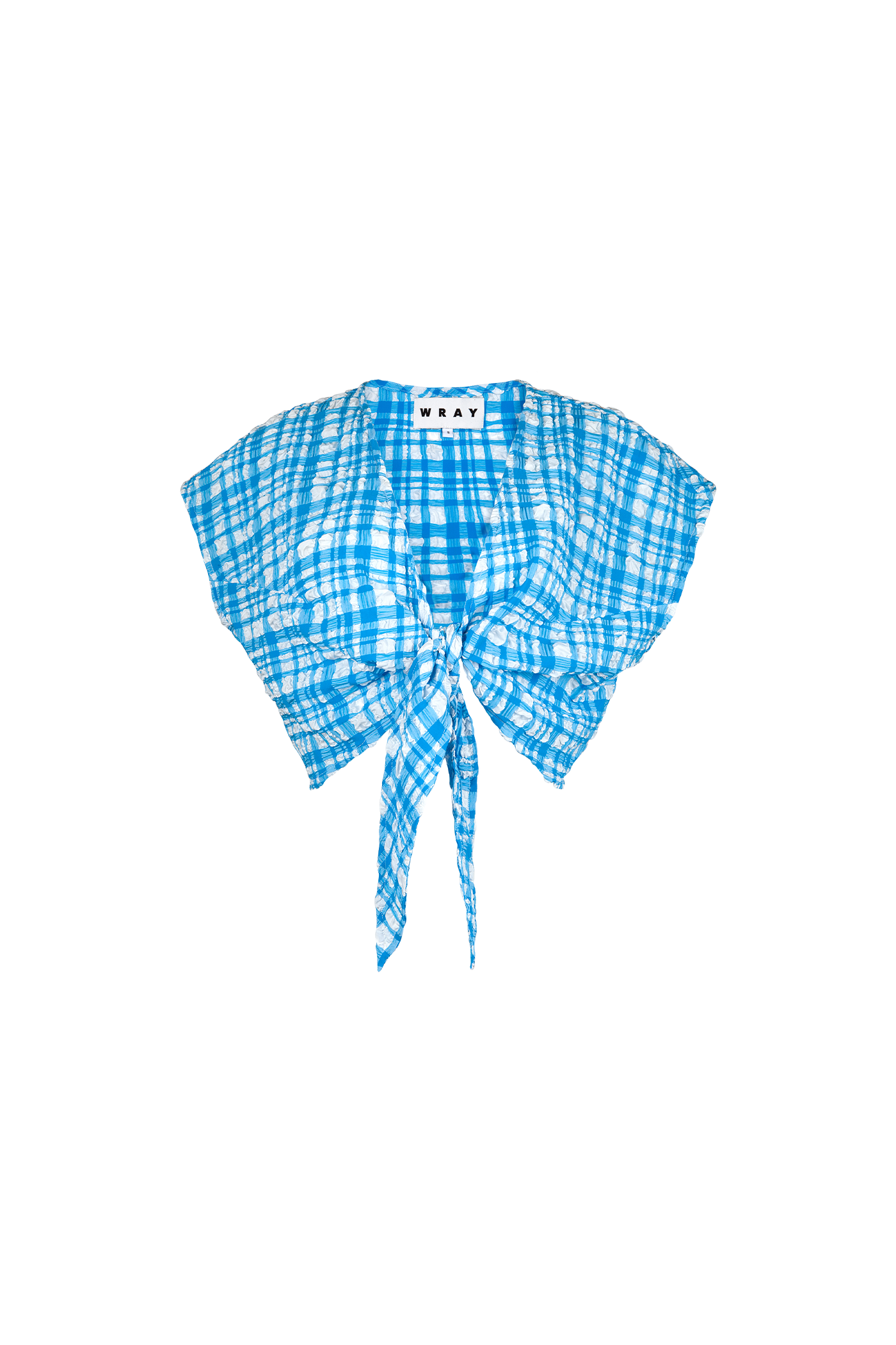 Knot Top - Ocean Gingham