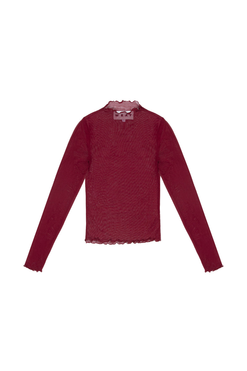 Long Sleeve Maya Tee - Merlot