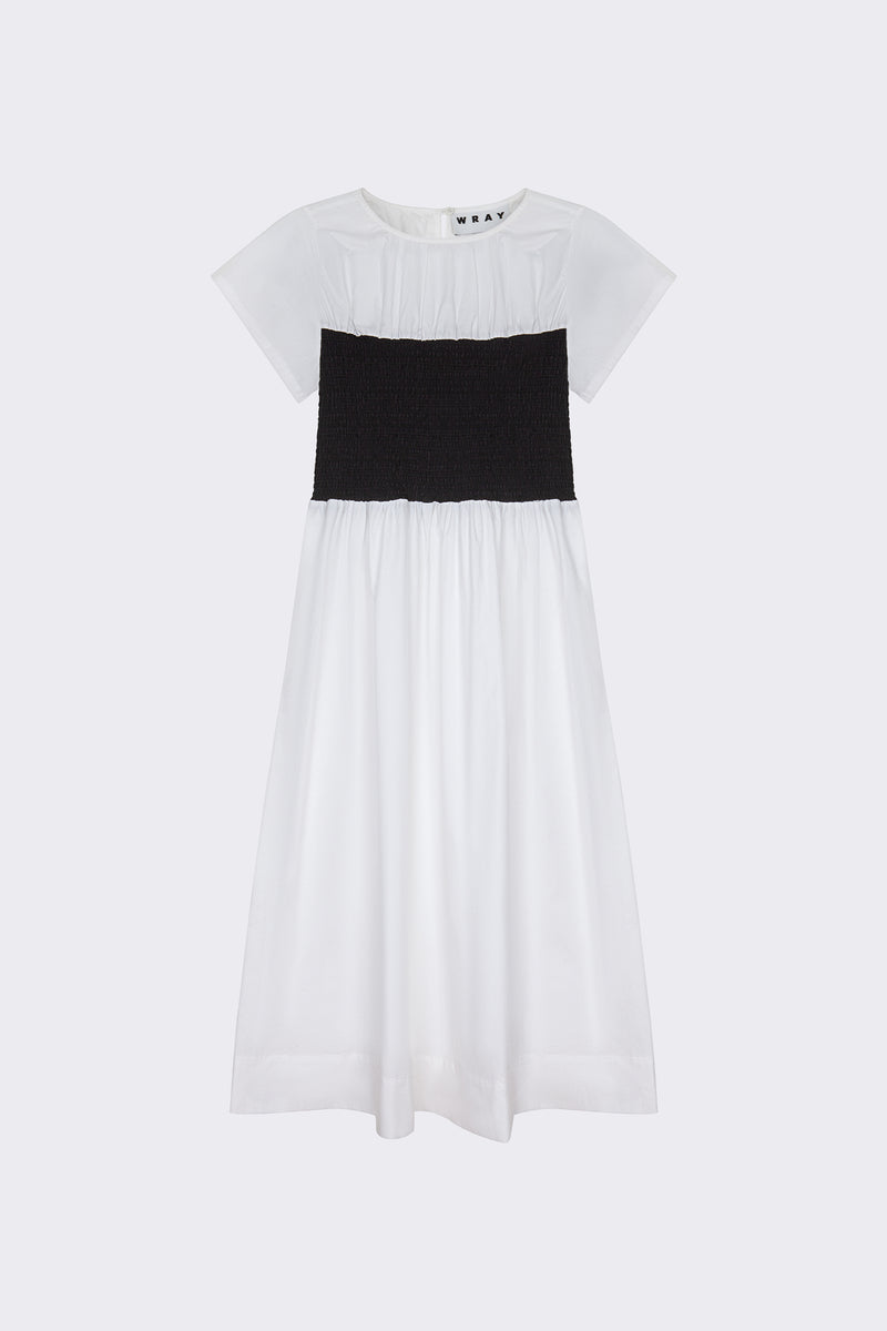 London Dress - White/Black