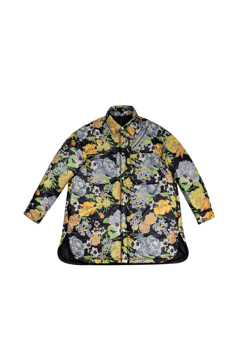 Puffer Shirt Jacket - Artichoke