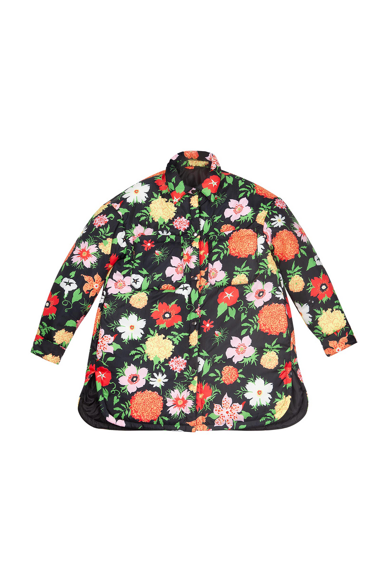 Puffer Shirt Jacket - Mills Floral