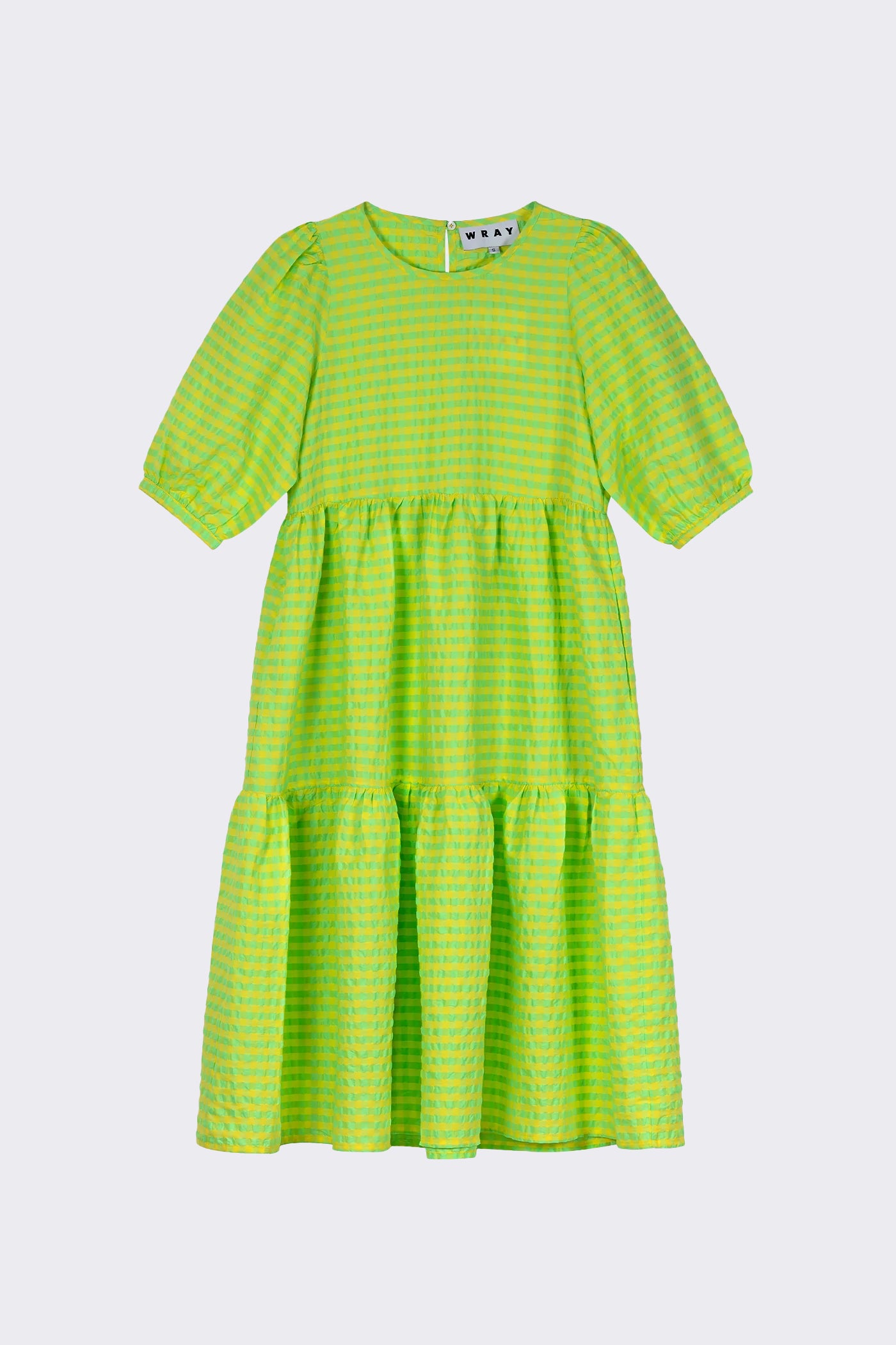 Rosemary Dress - Acid Apple Gingham