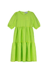 Rosemary Dress - Acid Apple Gingham