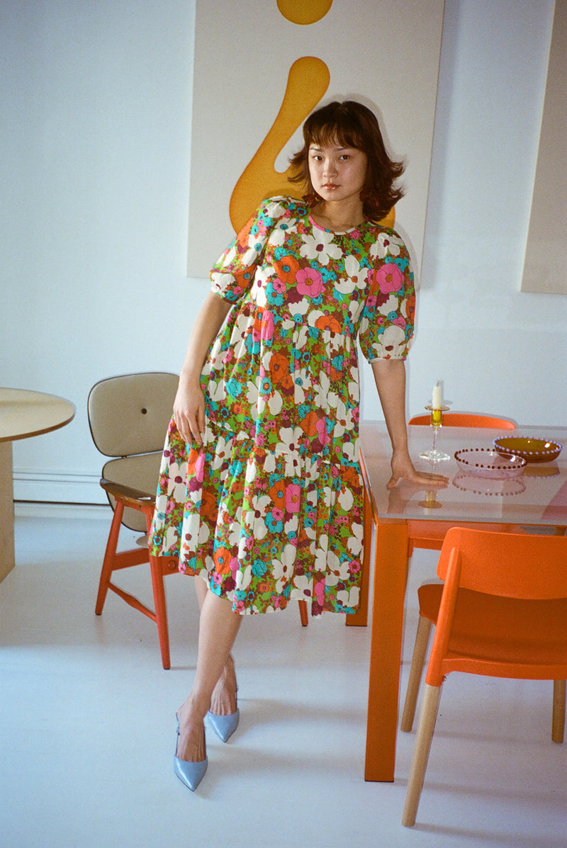 Rosemary Dress - Acid Floral