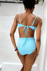 Neve Bikini Bottom - Ocean Micro Gingham