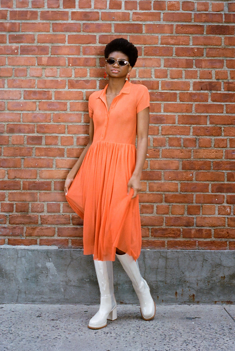 Sid Dress - International Orange