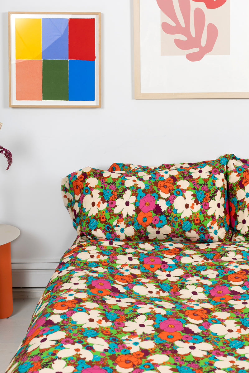 Duvet Bedding Set - Acid Floral