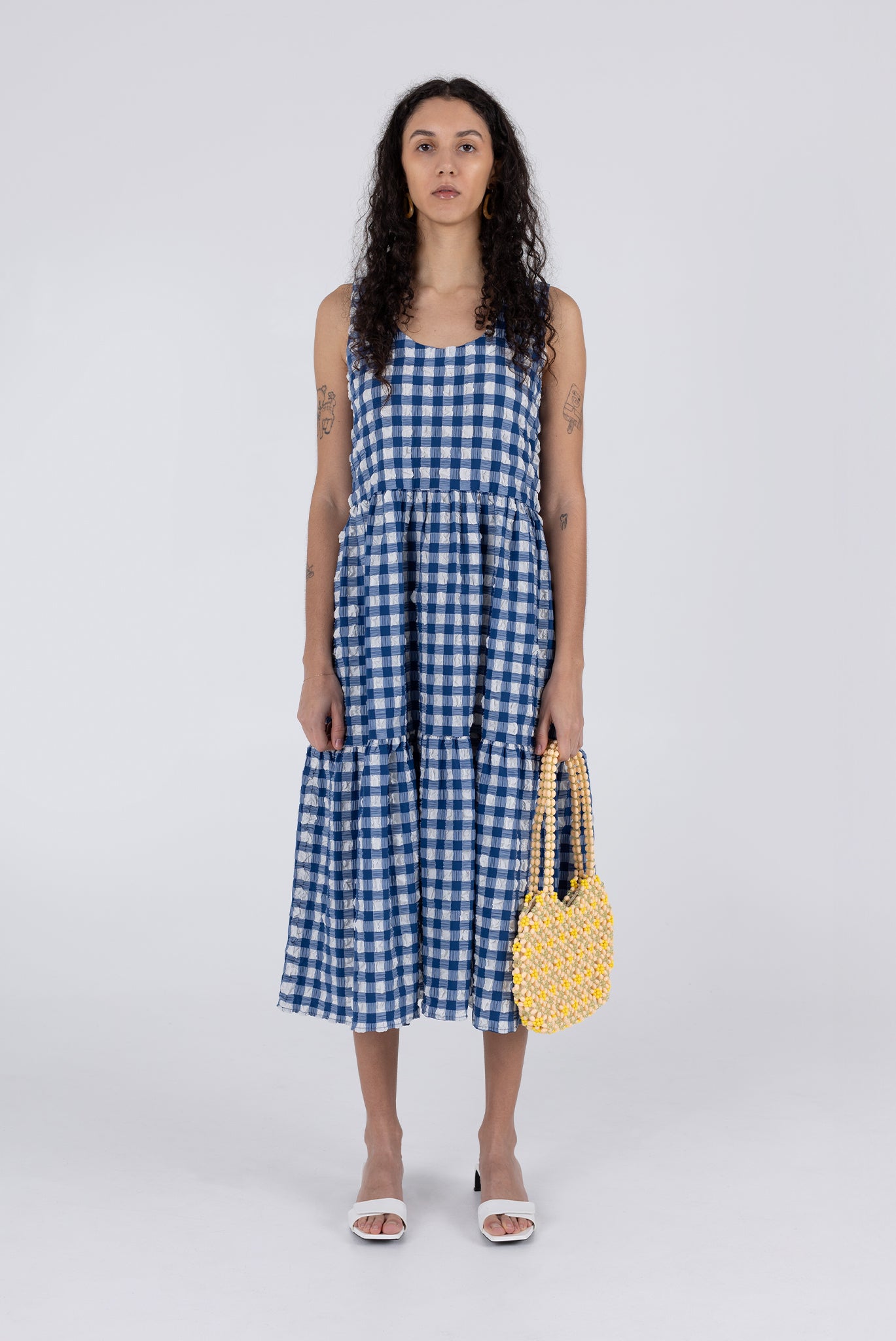 Austin Dress - Navy Check