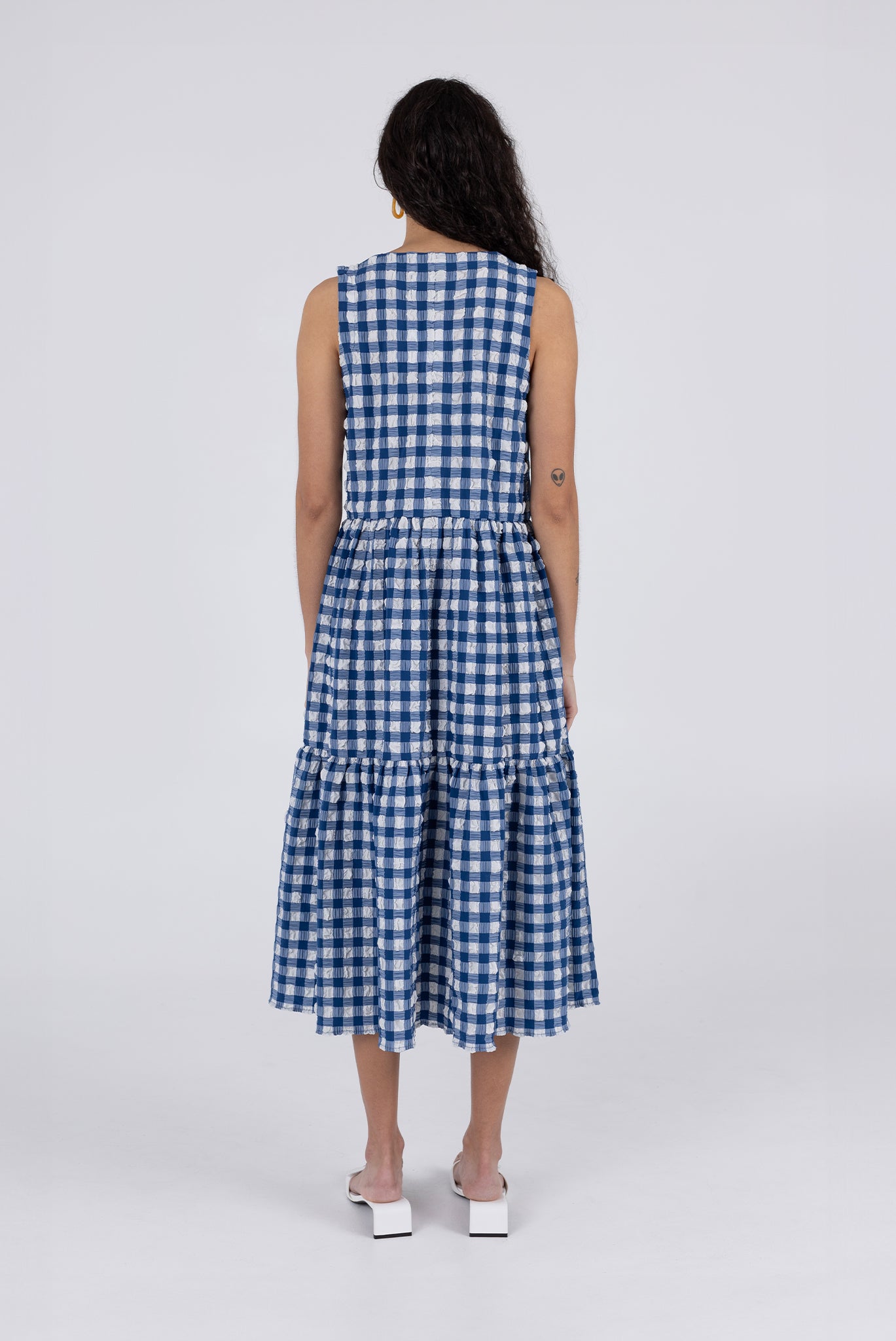 Austin Dress - Navy Check