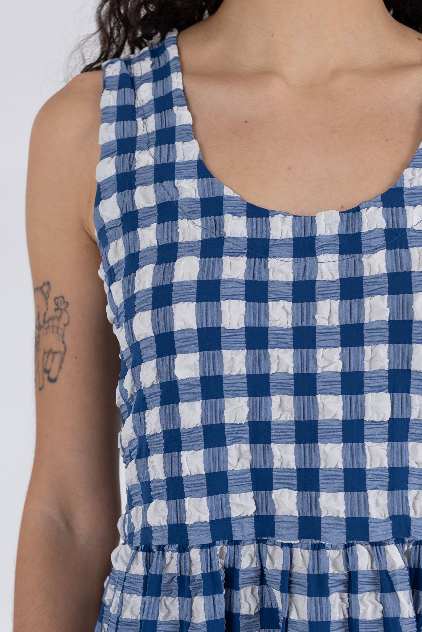 Austin Dress - Navy Check