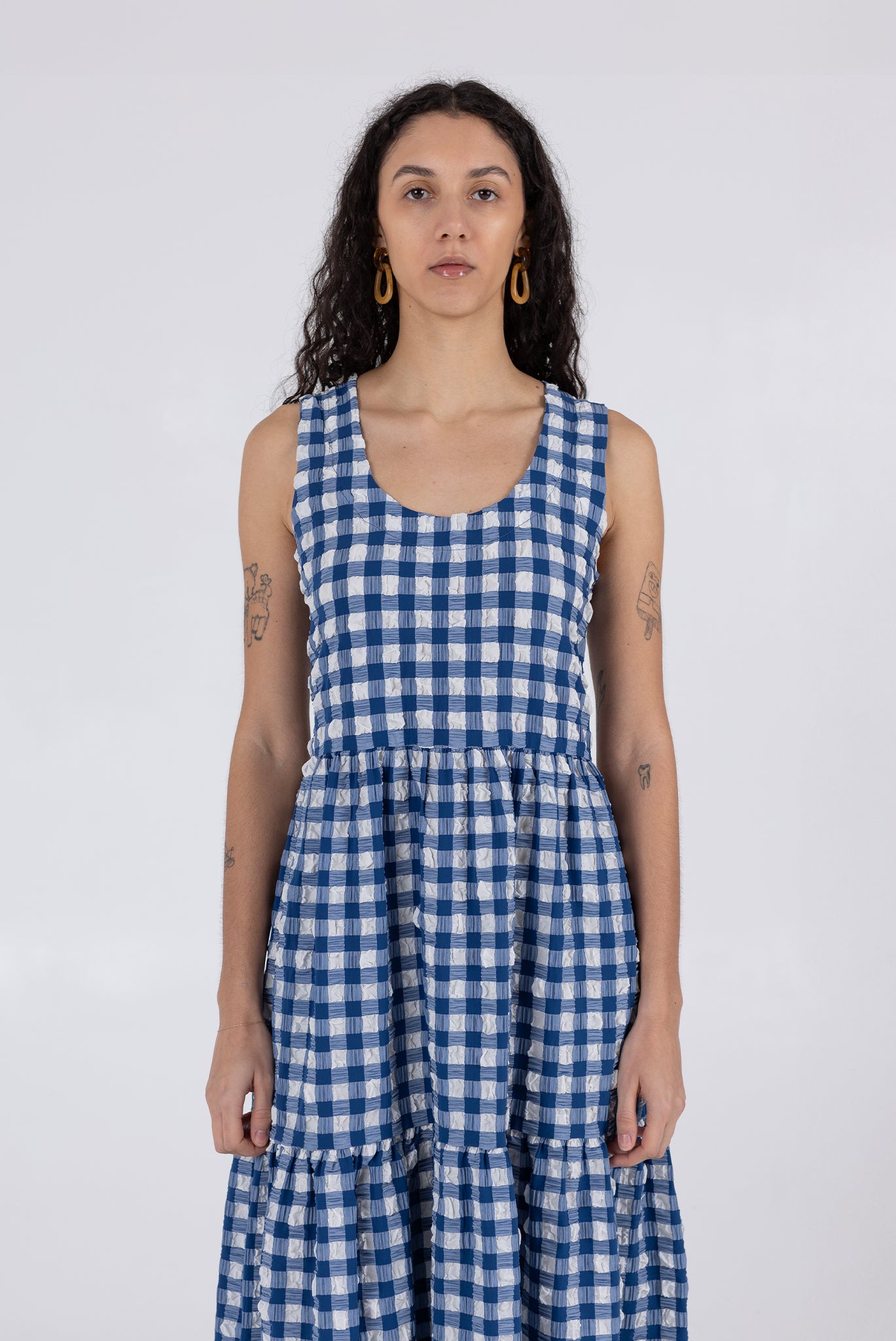 Austin Dress - Navy Check