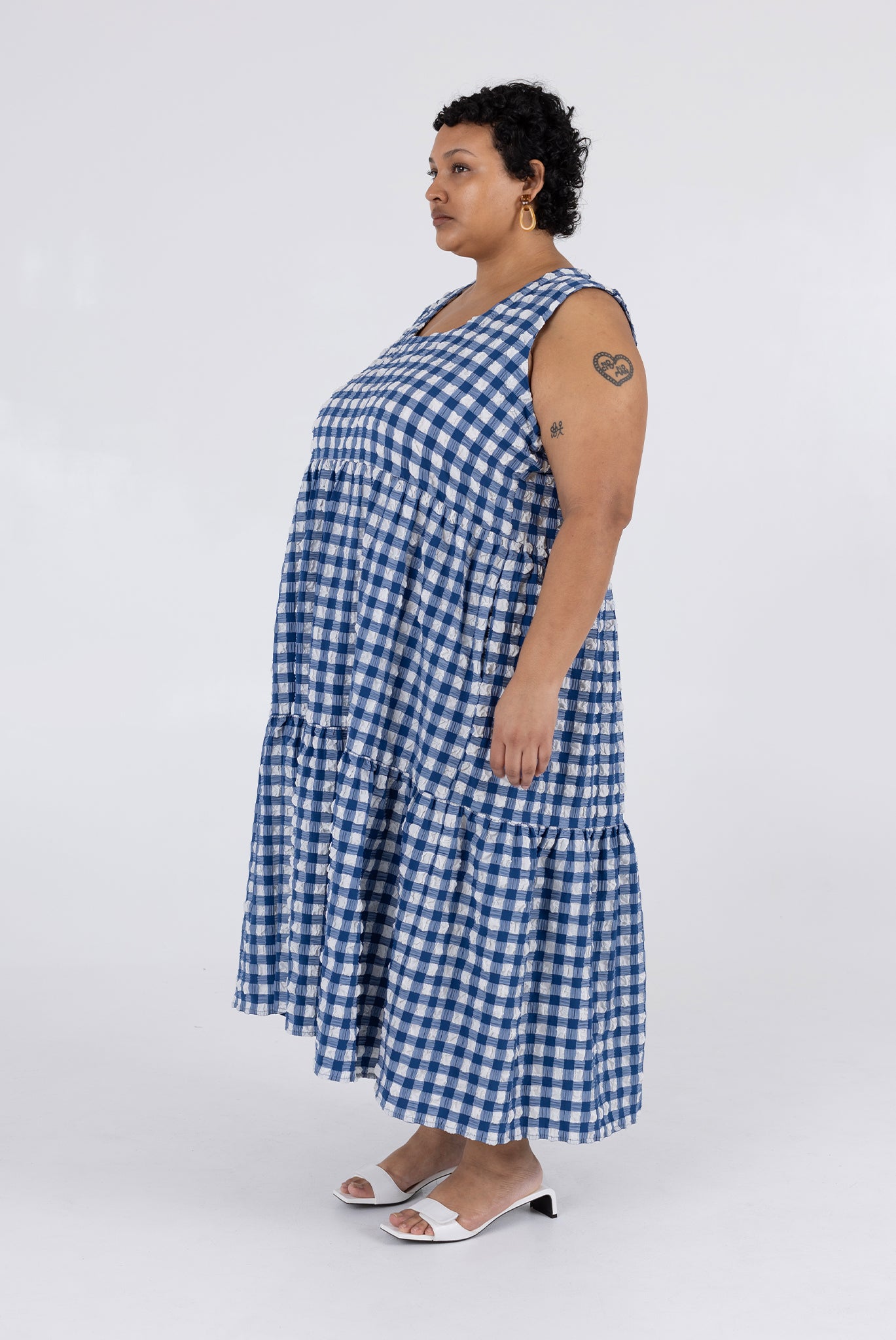 Austin Dress - Navy Check