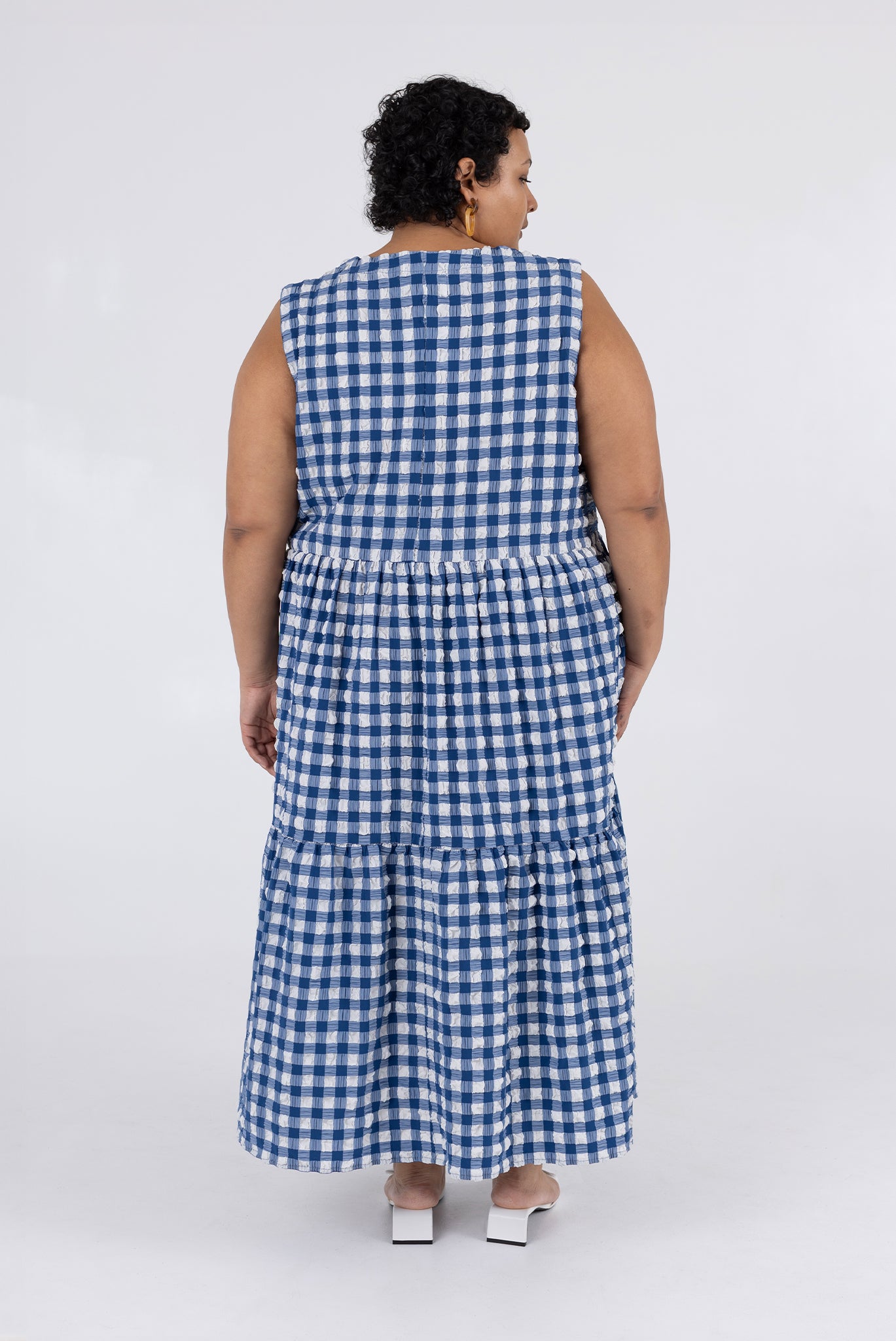 Austin Dress - Navy Check