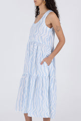 Austin Dress - Wavy Stripe