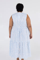 Austin Dress - Wavy Stripe