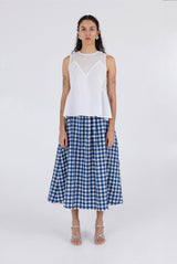 Saturday Skirt - Navy Check