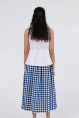 Saturday Skirt - Navy Check