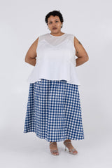 Saturday Skirt - Navy Check