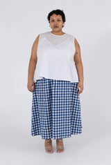 Saturday Skirt - Navy Check