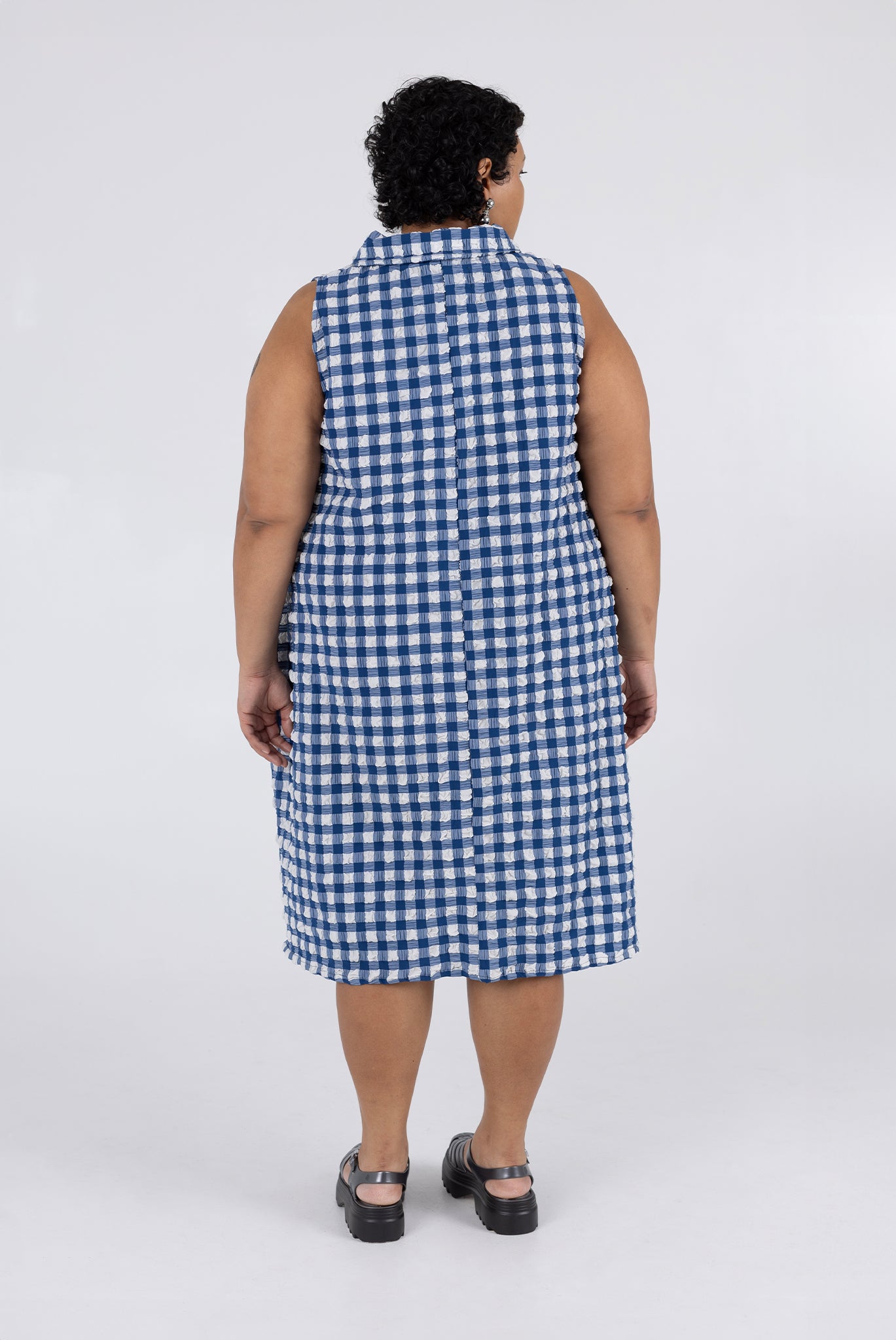 Brooks Dress - Navy Check