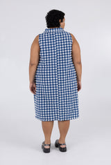 Brooks Dress - Navy Check