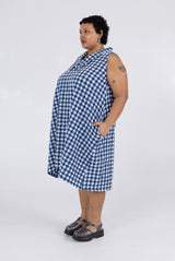 Brooks Dress - Navy Check