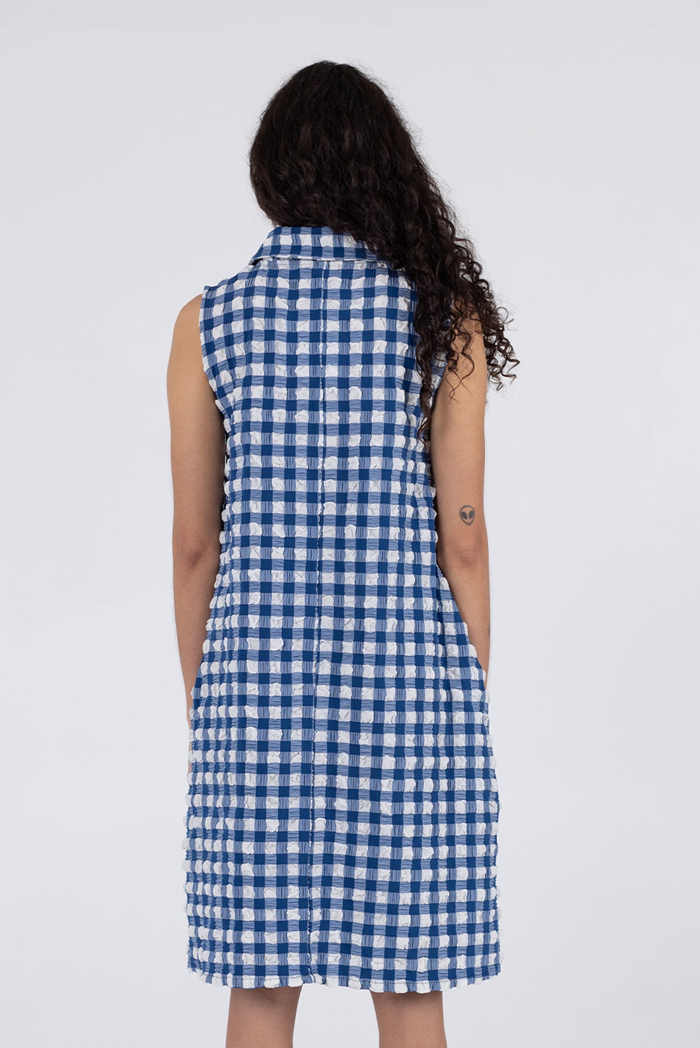 Brooks Dress - Navy Check