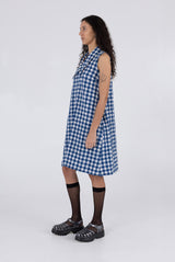 Brooks Dress - Navy Check